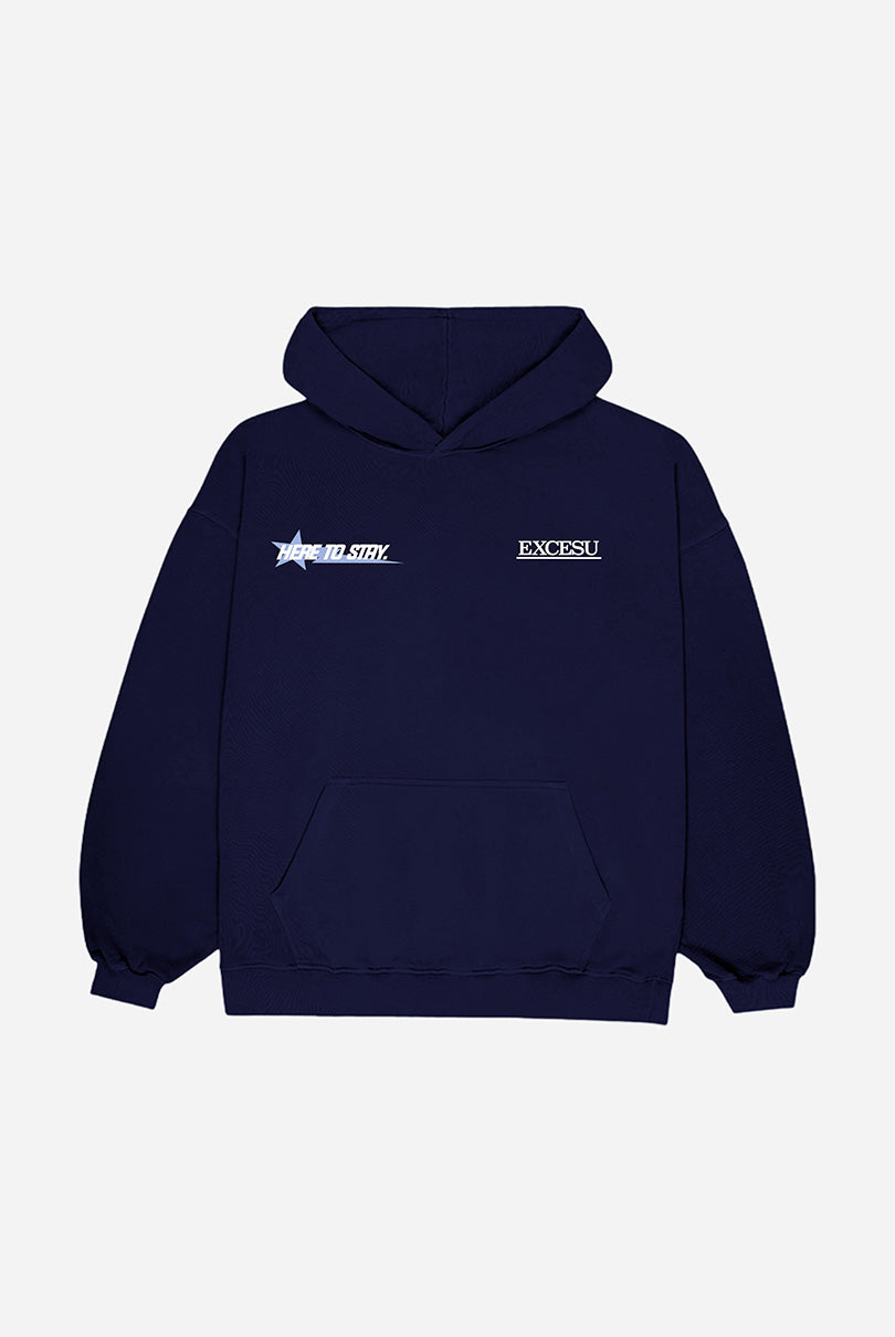 Sudadera Azul Here To Stay Oversized