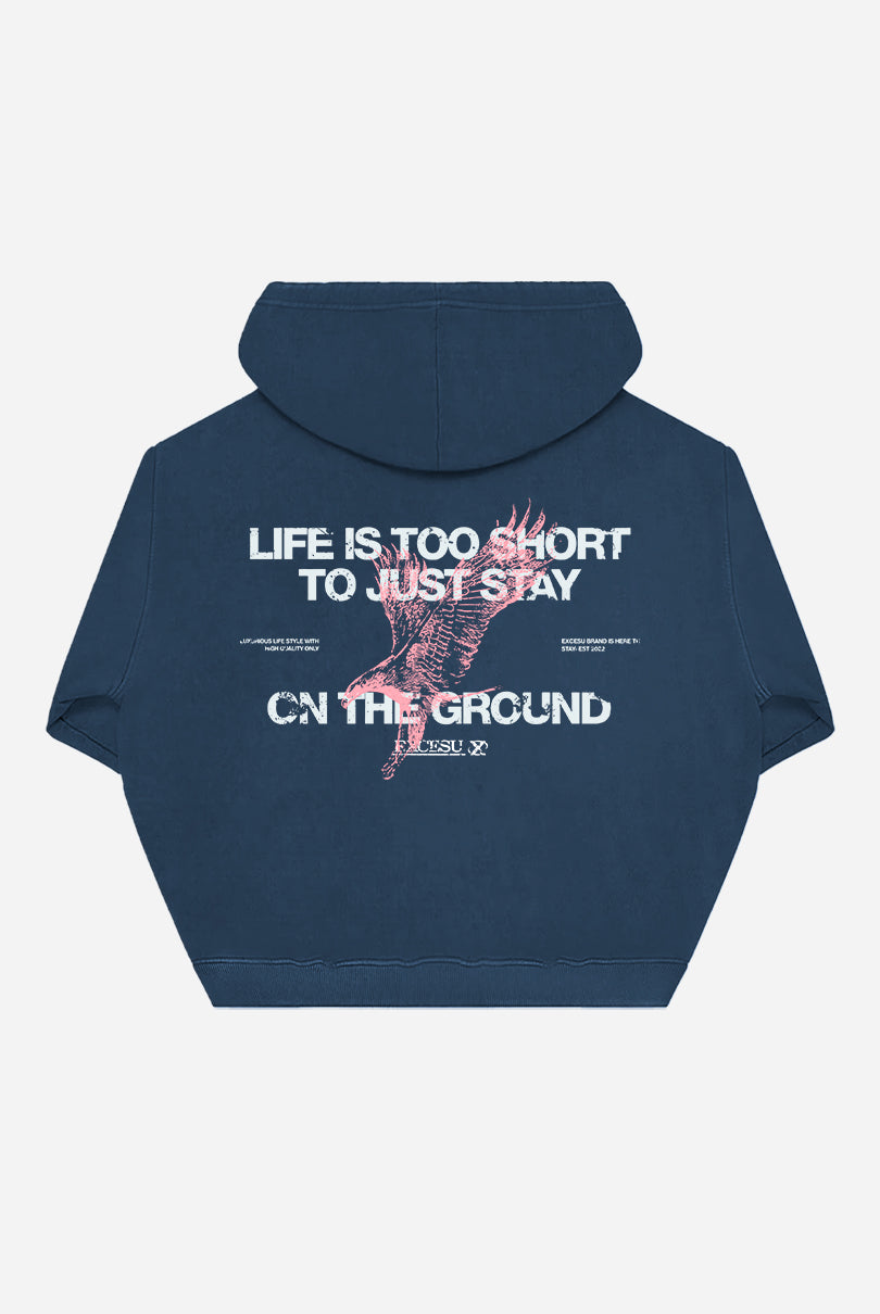 Washed Navy Eagle Hoodie