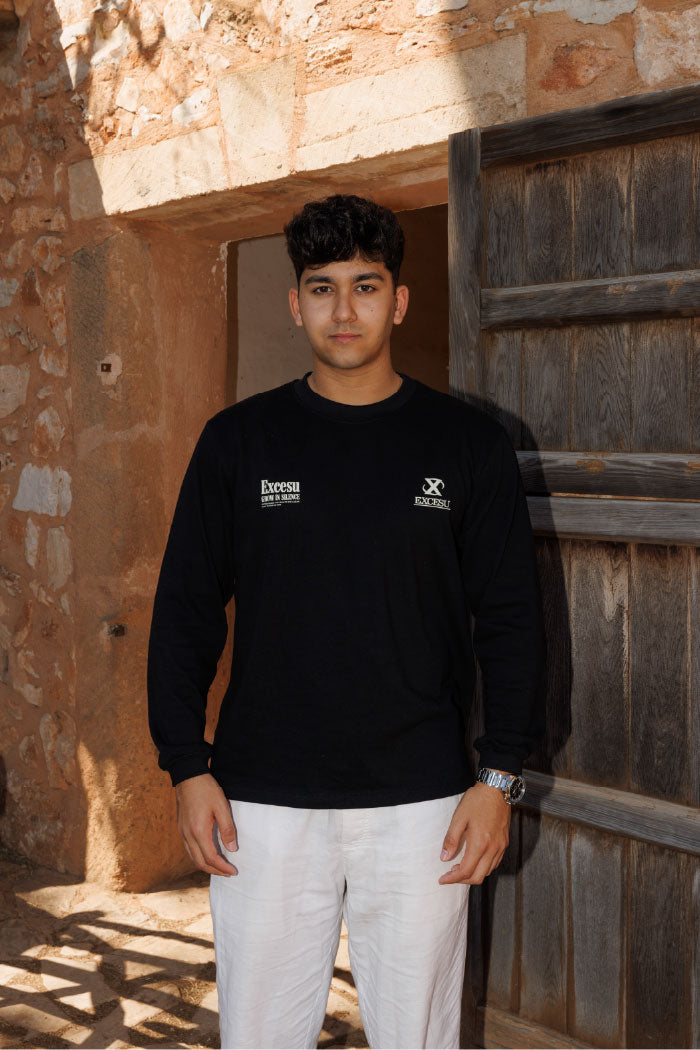 Longsleeve Grow In Silence Negro