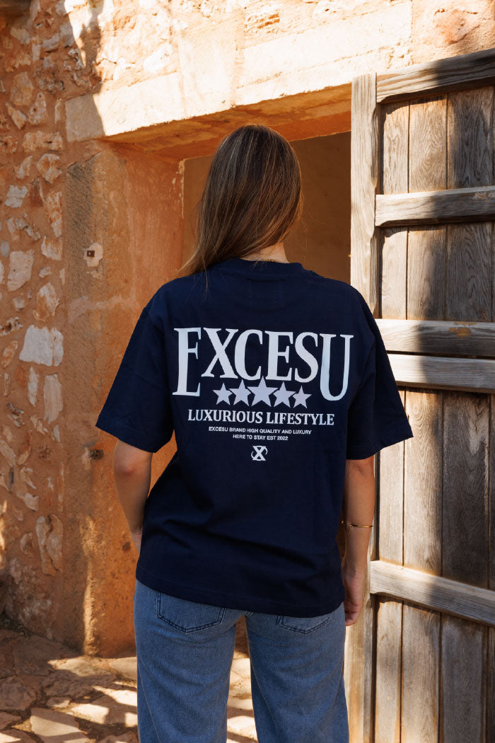 Luxury Stars Navy Blue T-shirt