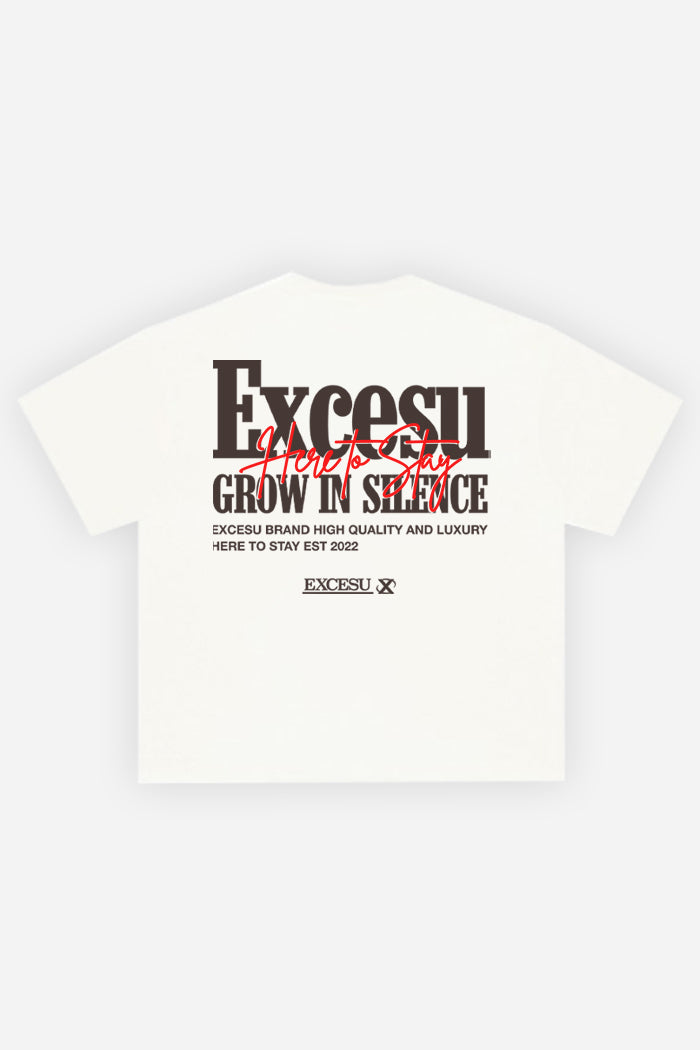 Grow In Silence Blanco Roto T-Shirt
