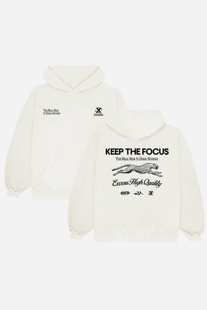 Sudadera Keep The Focus Beige