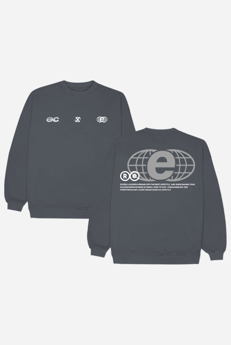 Crewneck Global X Dark Grey