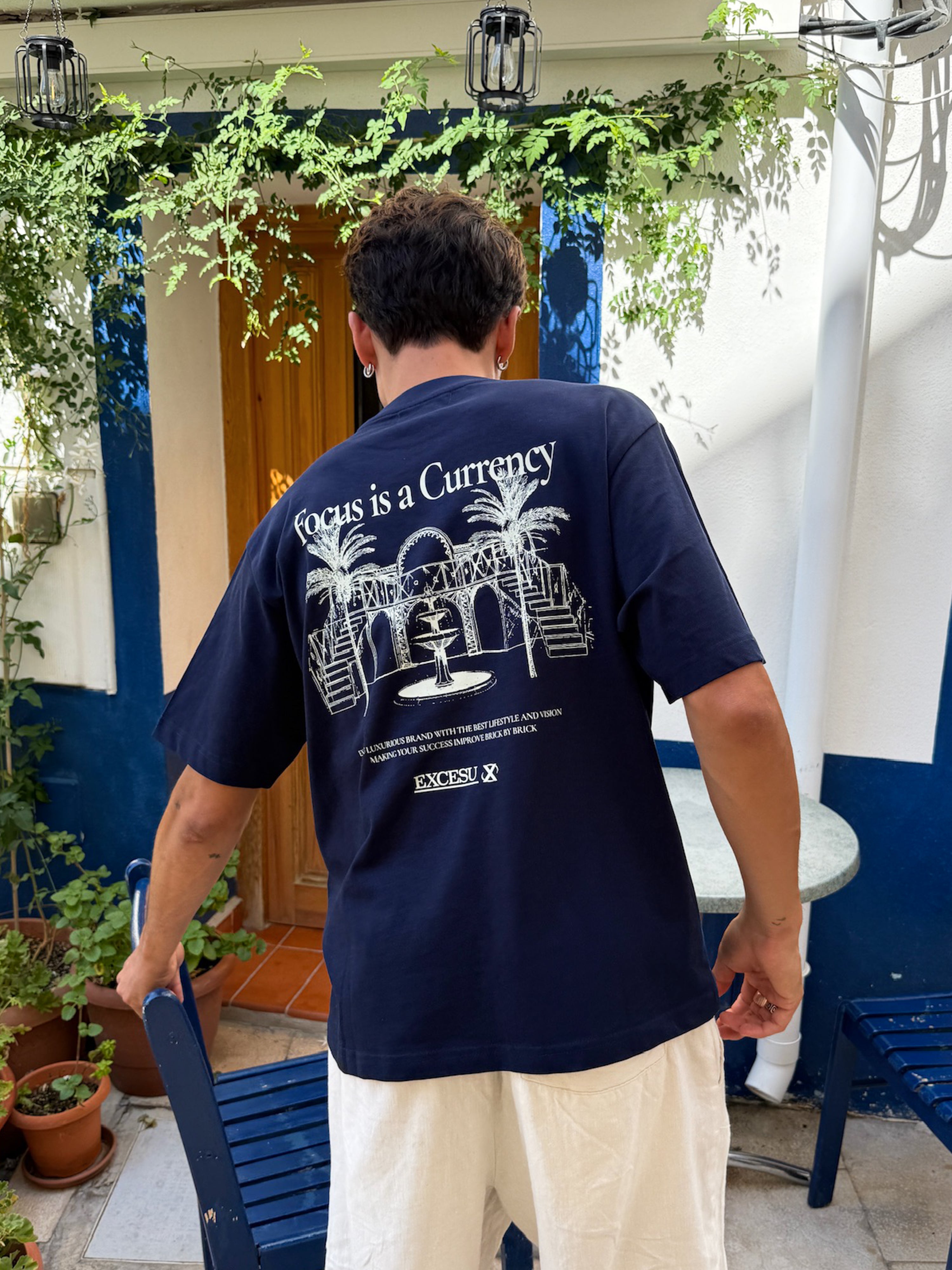 Focus is a Currency Navy T-Shirt