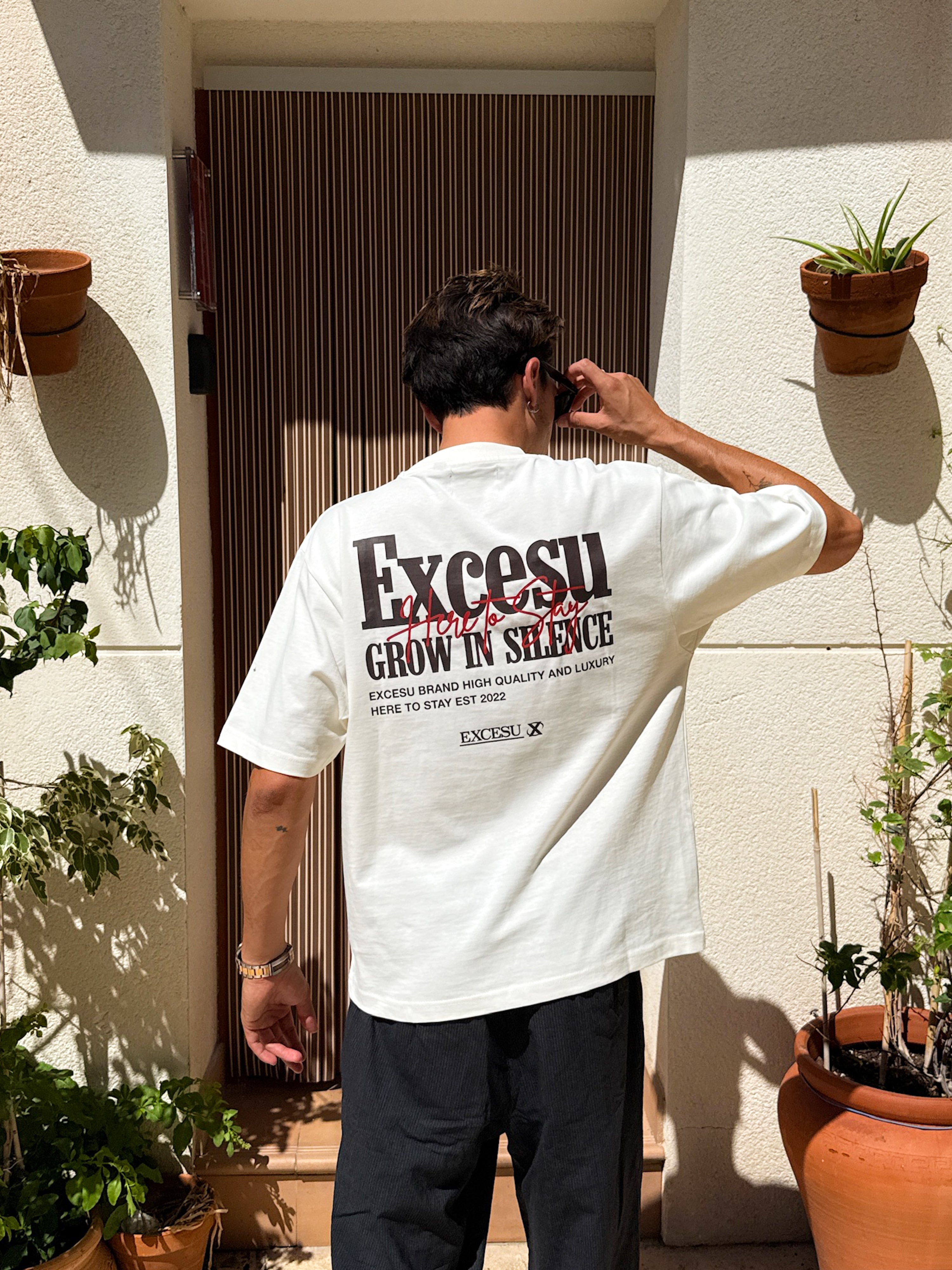 Grow In Silence Blanco Roto T-Shirt