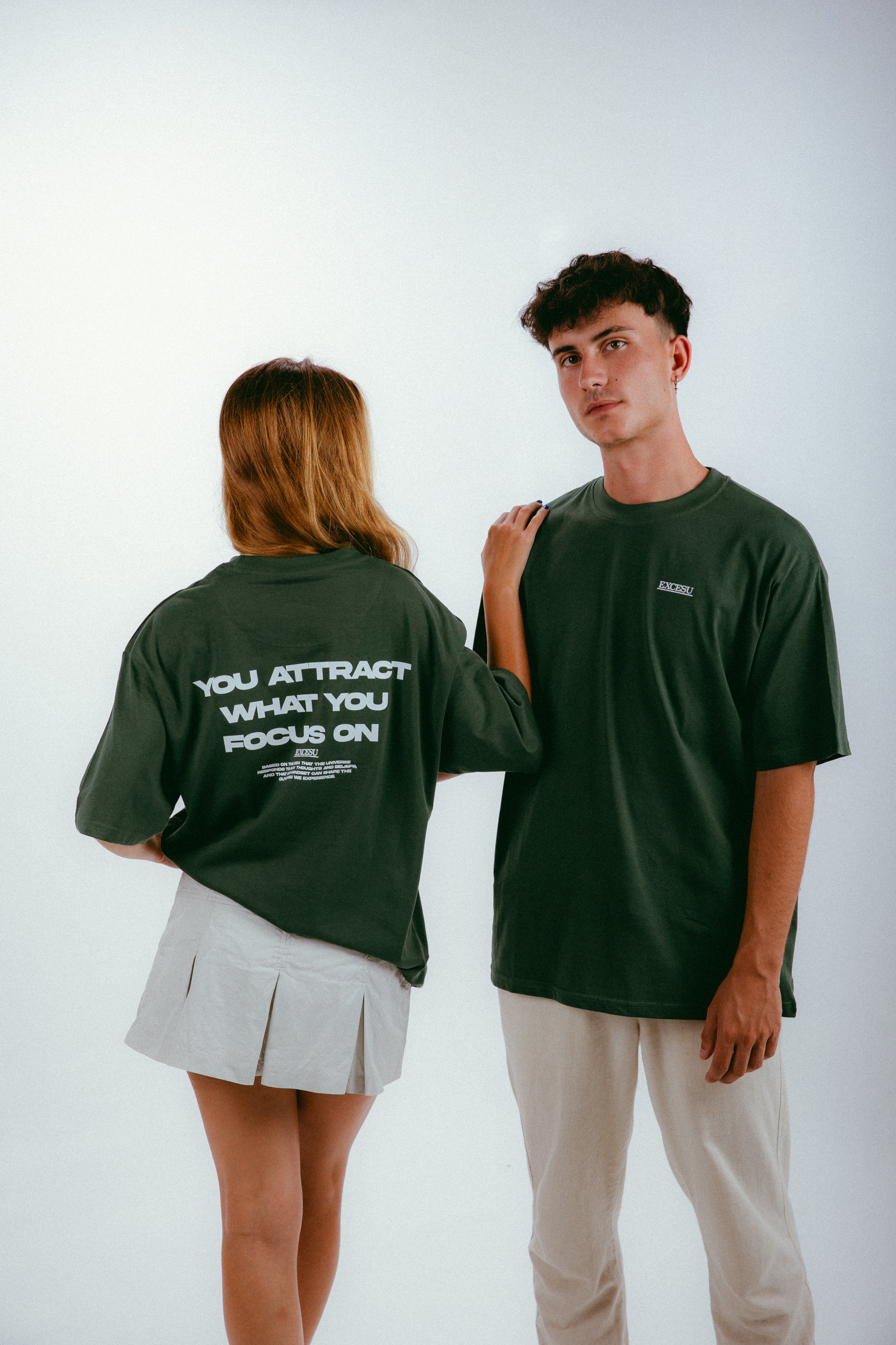 FOCUS ON GREEN OVERSIZED TEE Excesu