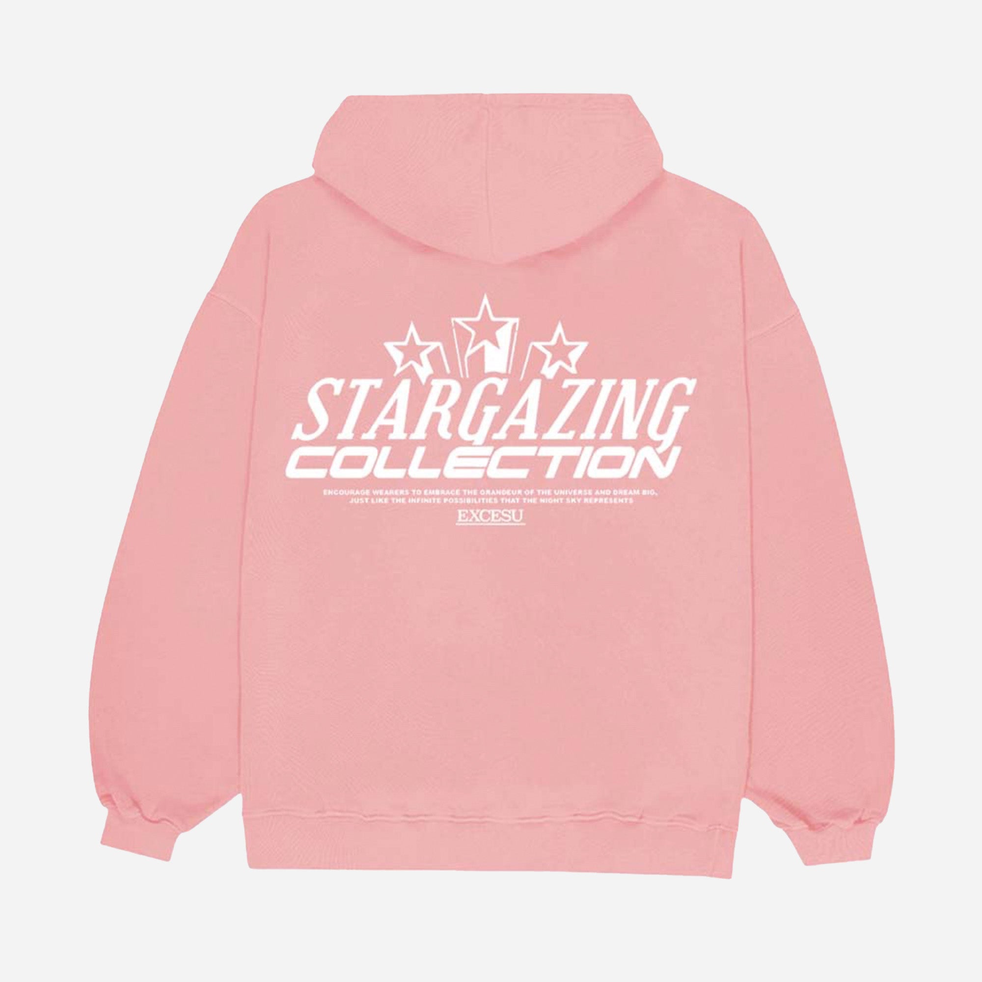 Sudadera Rosa Oversized Stargazing Excesu