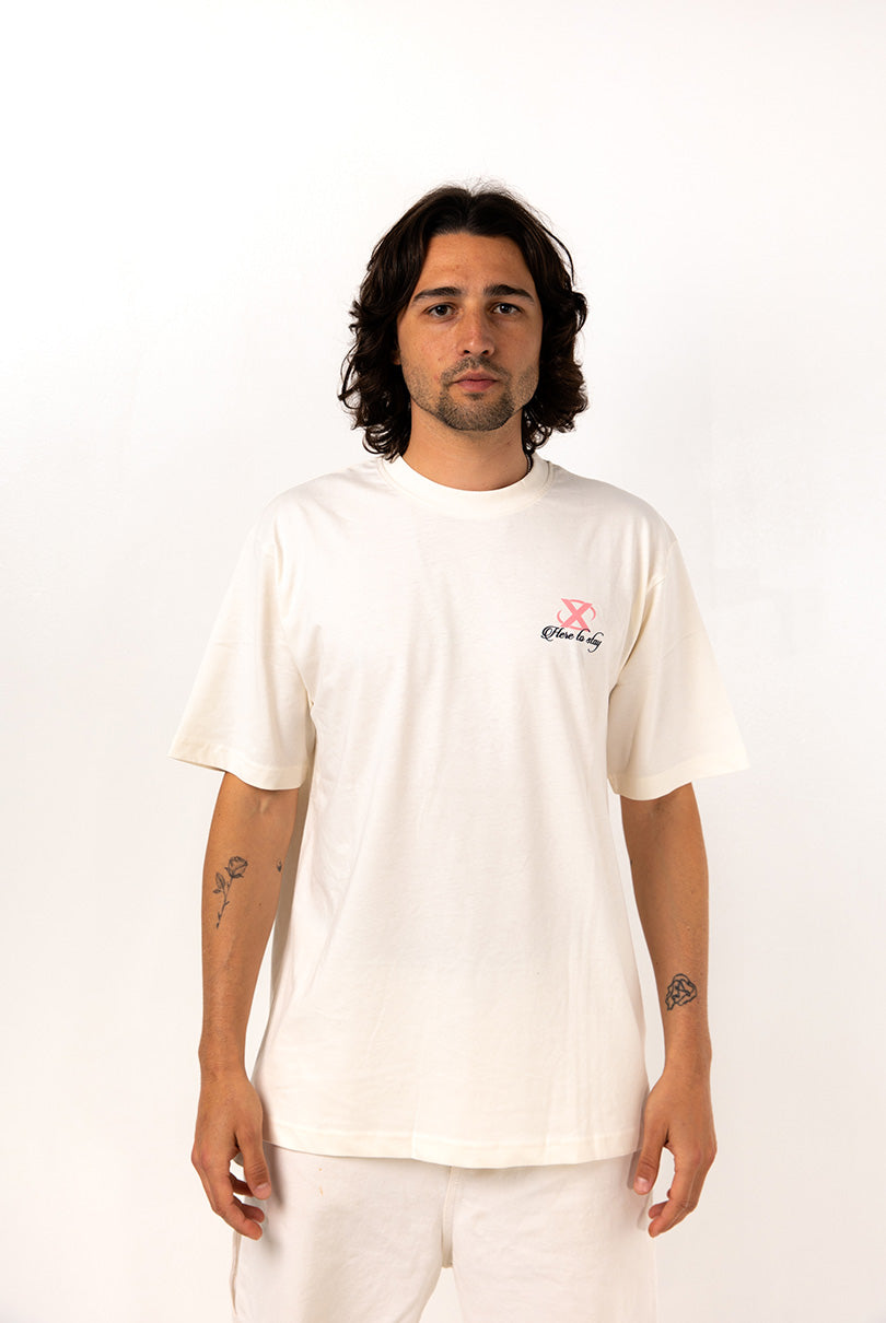 Camiseta Blanco Roto Ondas Excesu