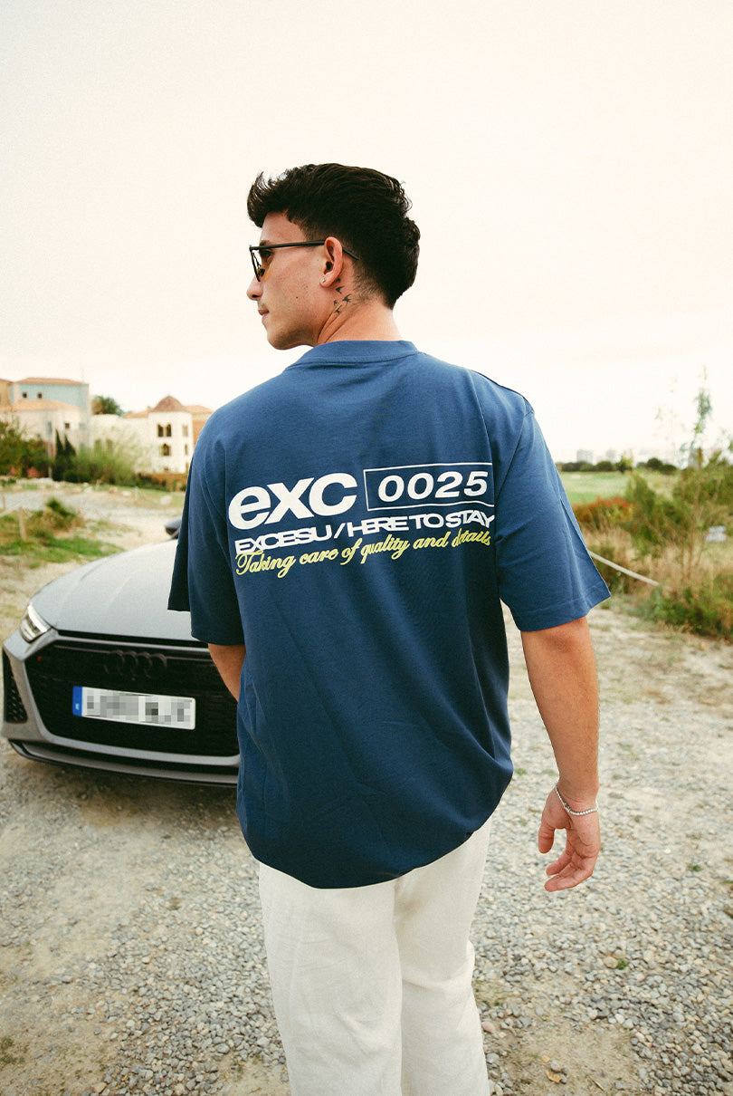 Camiseta Azul índigo 0025 Excesu
